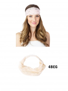 Stretch Lace Ribbon Headband